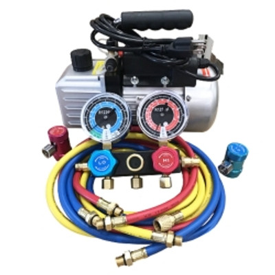 FJC FJC9281YF R1234yf Vacuum Pump & Manifold Set FJC FJC9281YF R1234yf Vacuum Pump & Manifold Set