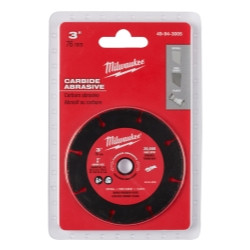 MILWAUKEE MLW49-94-3005 3 in. Carbide Abrasive Cut Off Blade MAX 20k RPM