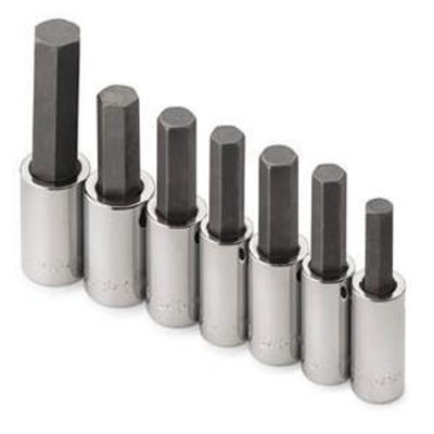 SK Hand Tool SKT41227 s 41227 7-Piece Fractional Hex Bit Socket Set
