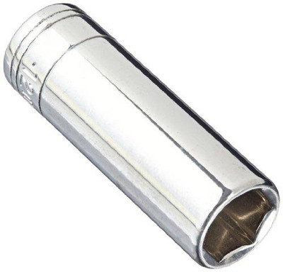 SK Hand Tool SKT41708 41708 6 Point 1/4 Drive Deep Socket, 12mm, Chrome