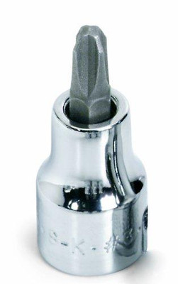 SK Hand Tool SKT45492 45492 Number-2 3/8-Inch Pozidrive Drive Screwdriver Bit Socket, Chrome