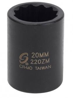 Sunex SUN221ZM 221zm 1/2-Inch Drive 21-mm 12-Point Impact Socket