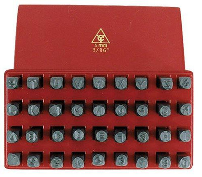 K Tool International KTI73400 73400 3/16-Inch Letters and Numbers Metal Stamp with Case