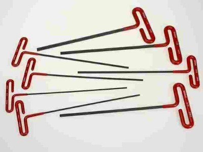 EKLIND TOOL EKL53198 HEX KEY SET 8 PC T-HANDLE 9IN. SAE 3/32-1/4IN.CUSH