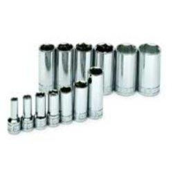 SK Hand Tool SKT4413 SK 4413 13 Piece 3/8-Inch Drive 6 Point 1/4-Inch to 1-Inch Deep Socket Set