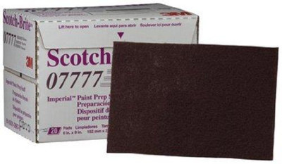 3M MMM7777 7777 20 per Box Scuff Pads Maroon Scotch-Brite Imperial Paint Prep Scuff Pad 07777 Maroon44 20 Pads-Box 3M MMM7777 7777 20 per Box Scuff Pads Maroon Scotch-Brite Imperial Paint Prep Scuff Pad 07777 Maroon44 20 Pads-Box