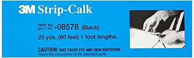 3M MMM8578 (TM) Strip Calk, 08578, Black, 60-1 ft Strips per box, 12 boxes per case 3M MMM8578 (TM) Strip Calk, 08578, Black, 60-1 ft Strips per box, 12 boxes per case