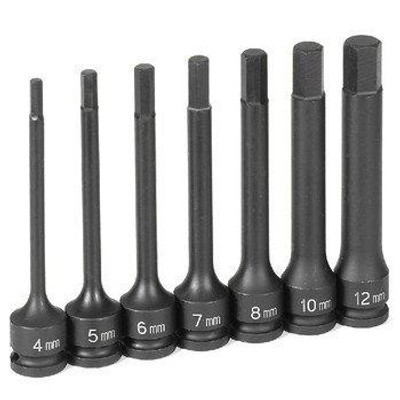 Grey Pneumatic GRE1247MH 3/8" Dr. 7 Pc. 4" Length Metric Hex Driver Set Grey Pneumatic GRE1247MH 3/8" Dr. 7 Pc. 4" Length Metric Hex Driver Set