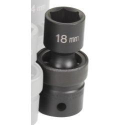 Grey Pneumatic GRE2018UM (2018UM) 1/2" Drive x 18mm Standard Universal Socket
