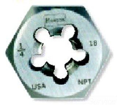 Vise Grip HAN7404 Irwin Tools 7404 Irwin High Carbon Steel Re-Threading Hexagon Taper Pipe Dies - Die 3/8-18NPT Hrt Hanson Vise Grip HAN7404 Irwin Tools 7404 Irwin High Carbon Steel Re-Threading Hexagon Taper Pipe Dies - Die 3/8-18NPT Hrt Hanson