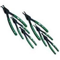 SK Hand Tool SKT7600 SK 7600 6 Piece Utility Grade .038-Inch, .047-Inch, .070-Inch, 0 Degree Tip, .038-Inch, .047-Inch and .070-Inch 90 Degree Tip Convertible Retaining Ring Plier Set