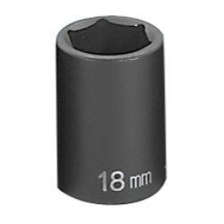 Grey Pneumatic GRE2018M 1/2" Drive Standard Metric Impact Socket - 18mm () Category: Sockets