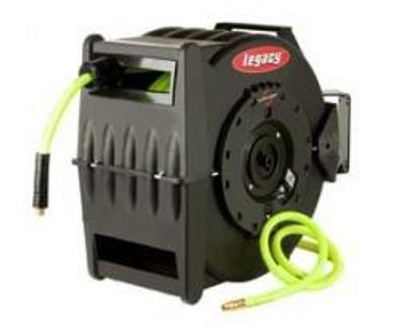 Legacy Manufacturing LEGL8306FZ Legacy L8306FZ Flexzilla 3/8" x 75' Levelwind ZillaReel Retractable Hybrid Air Hose Reel Legacy Manufacturing LEGL8306FZ Legacy L8306FZ Flexzilla 3/8" x 75' Levelwind ZillaReel Retractable Hybrid Air Hose Reel