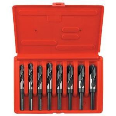 Vise Grip HAN90108 Hanson 90108 1/2 In Reduced Shank Silver & Deming HSS Drill Bit Set - 8-Pc Vise Grip HAN90108 Hanson 90108 1/2 In Reduced Shank Silver & Deming HSS Drill Bit Set - 8-Pc