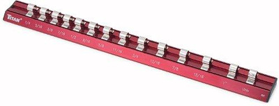 Titan TIT38097 Vaper 38097 3/8" Drive SAE Magnetic Aluminum Socket Rail
