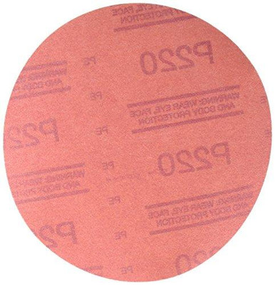 3M MMM01221 6" 220 grit HOOKIT Clean Sand 1221 P220A Hook It Red Abrasive Discs