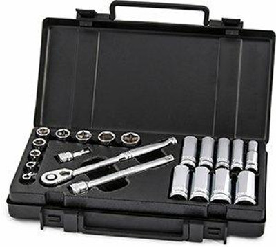 Titan TIT68001 3/8" Drive Fractional Socket Set, 21 Piece (21 Piece 3/8" Drive Fractional Socket Set) Titan TIT68001 3/8" Drive Fractional Socket Set, 21 Piece (21 Piece 3/8" Drive Fractional Socket Set)