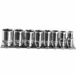 K Tool International KTI26100 SOCKET SET 1/4IN. DRIVE 8 PC METRIC