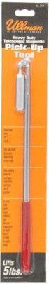 Ullman Devices ULL21X Ullman No. 21X Heavy Duty Telescopic Magnetic Pick-Up Tool with Rotating Aluminum Head, 16-3/4" to 26-1/2" Extended Handle Length, 5 lbs Capacity Ullman Devices ULL21X Ullman No. 21X Heavy Duty Telescopic Magnetic Pick-Up Tool with Rotating Aluminum Head, 16-3/4" to 26-1/2" Extended Handle Length, 5 lbs Capacity