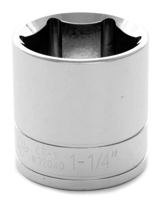 WILMAR WLMW32040 Performance Tool W32040 1/2" Drive 6-Point Socket, 1-1/4"