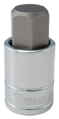 Titan TIT15619 15619 0.5 in. Drive Hex Bit Socket - 19 mm., Pack Of 6 Titan TIT15619 15619 0.5 in. Drive Hex Bit Socket - 19 mm., Pack Of 6