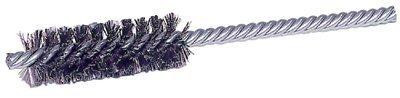 Weiler WEI21107 Power Tube Brush, Steel, Round Shank, Double Stem, Double Spiral, 1/2" Diameter, 0.006" Wire Diameter, 5/32" Shank, 2000 rpm (Pack of 1)