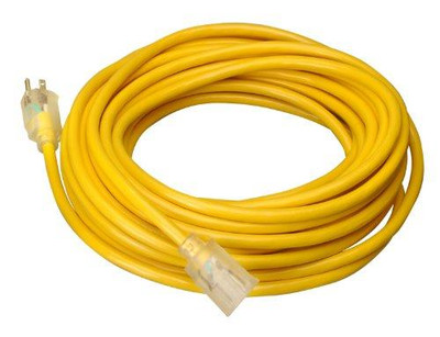 COLEMAN CABLE ECI02689 02689 10/3 Vinyl Outdoor Extension Cord with Lighted End, 100-Foot COLEMAN CABLE ECI02689 02689 10/3 Vinyl Outdoor Extension Cord with Lighted End, 100-Foot