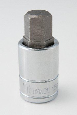 Titan TIT15615 15615 0.5 in. Drive Hex Bit Socket - 15 mm., Pack Of 6