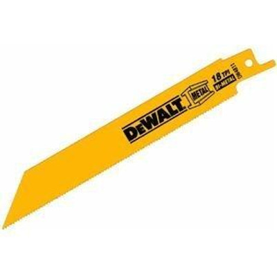 DeWalt DWTDW4811B 6" 18 TPI Straight Back Bi-metal Reciprocating Bl (115-DW4811B25) Category: Reciprocating Saw Parts and Accessories