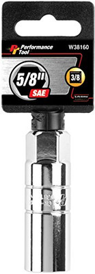 WILMAR WLMW38160 Performance Tool   3/8" Dr 5/8" Spark Plug Socket WILMAR WLMW38160 Performance Tool   3/8" Dr 5/8" Spark Plug Socket