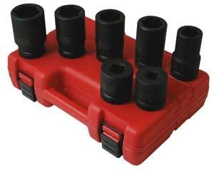 Sunex SUN5697M International 5697M 1" Drive Metric Truck Service Impact Socket Set - 7 Pc.