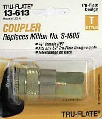 Plews TRF13-613 Tru-Flate 3/8" Female NPT Coupler Plews TRF13-613 Tru-Flate 3/8" Female NPT Coupler
