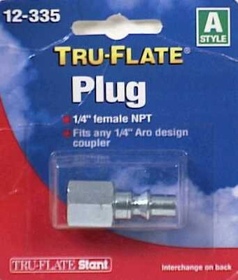 Plews TRF12-335 Tru-Flate 1/4" Female NPT Plug Plews TRF12-335 Tru-Flate 1/4" Female NPT Plug