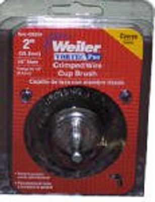 Weiler WEI36029 Vortex Pro Wire Cup Brush, Round Shank, Carbon Steel, Crimped Wire, 2" Diameter, 0.014" Wire Diameter, 1/4" Shank, 5/8" Bristle Length, 13000 rpm (Pack of 1) Weiler WEI36029 Vortex Pro Wire Cup Brush, Round Shank, Carbon Steel, Crimped Wire, 2" Diameter, 0.014" Wire Diameter, 1/4" Shank, 5/8" Bristle Length, 13000 rpm (Pack of 1)