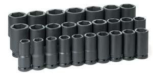 Grey Pneumatic GRE8026MD 8026MD 0.75 in. Drive 26 Piece Deep Metric Master Set 19-50 mm