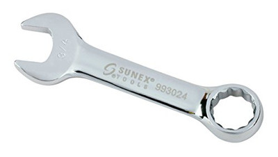 Sunex SUN993024 3/4" Fully Polished Stubby Combination Wrench