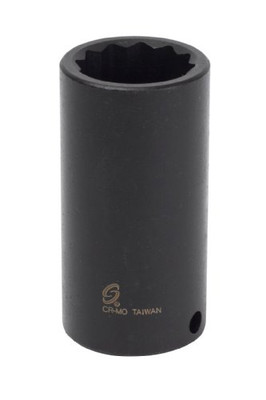 Sunex SUN368219 3/8-Inch Drive 19-mm 12-Point Deep Impact Socket