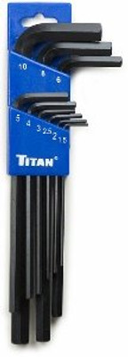 Titan TIT12719 9 Pieces Metric Long Arm Hexagonal Key Set, Pack Of 6 Titan TIT12719 9 Pieces Metric Long Arm Hexagonal Key Set, Pack Of 6