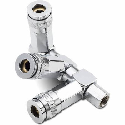 Titan TIT19446 3-Way Swivel Splitter - Pack Of 4