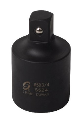 Sunex SUN5524 #5 Spline Drive x 3/4"M Socket Adapter with Ball Retainer
