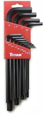 Titan TIT12718 13 Pieces SAE Long Arm Hexagonal Key Set, Pack Of 6 Titan TIT12718 13 Pieces SAE Long Arm Hexagonal Key Set, Pack Of 6