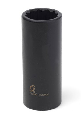 Sunex SUN267222 1/2-Inch Drive 22-mm 12-Point Deep Impact Socket Sunex SUN267222 1/2-Inch Drive 22-mm 12-Point Deep Impact Socket