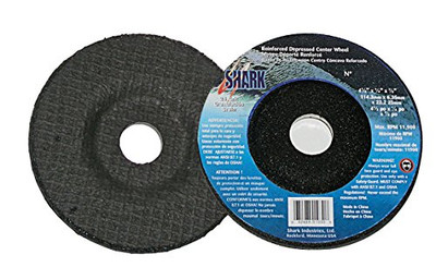 Shark Industries Ltd SRKSDP260 Shark 2-Inch by 0.1875-Inch by 0.375-Inch Depressed Grinding Wheel with Grit-60, 5-Pack