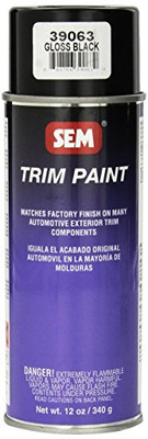 SEM Products SEM39063 SEM Gloss Trim Black Aerosol - 12 oz. SEM Products SEM39063 SEM Gloss Trim Black Aerosol - 12 oz.
