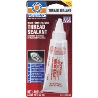 ITW PERMATEX INC PTX59235 High Temperature Thread Sealant, 50mL Tube Carded, Case of 6 Tubes ITW PERMATEX INC PTX59235 High Temperature Thread Sealant, 50mL Tube Carded, Case of 6 Tubes