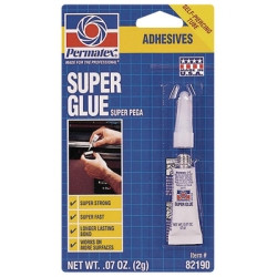 ITW PERMATEX INC PTX82190 Super Glue, 2 Gram Tube Carded, Case of 12 Tubes