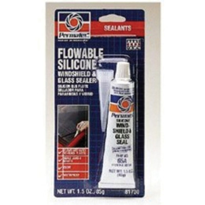 ITW PERMATEX INC PTX81730 Flowable Silicone Windshield and Glass Sealer, 1.5 Fluid Ounce Tube Carded, Case of 12 Tubes