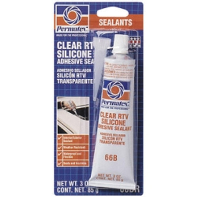 #66 Clear Silicone Adhesive Sealant, 3 Ounce Tube Carded, PTX80050 #66 Clear Silicone Adhesive Sealant, 3 Ounce Tube Carded, PTX80050