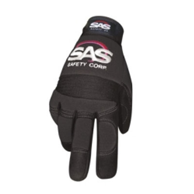 SAS Safety SAS6715 Pro Impact Mechanic's Safety Gloves, Black, XX-Large SAS Safety SAS6715 Pro Impact Mechanic's Safety Gloves, Black, XX-Large