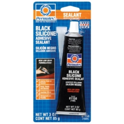 #16 Black Silicone Adhesive Sealant, 3 Ounce Tube Carded, PTX81158 #16 Black Silicone Adhesive Sealant, 3 Ounce Tube Carded, PTX81158